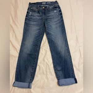 Signature Mid-Rise Slim Cuffed Jeans Size 2